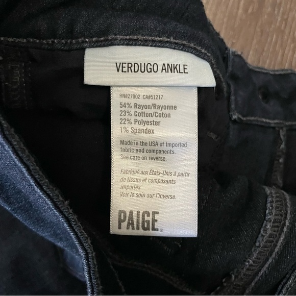 PAIGE
Verdugo Mid Rise‎ Ankle Skinny Jeans Barnette Wash Size 29 - Picture 12 of 14